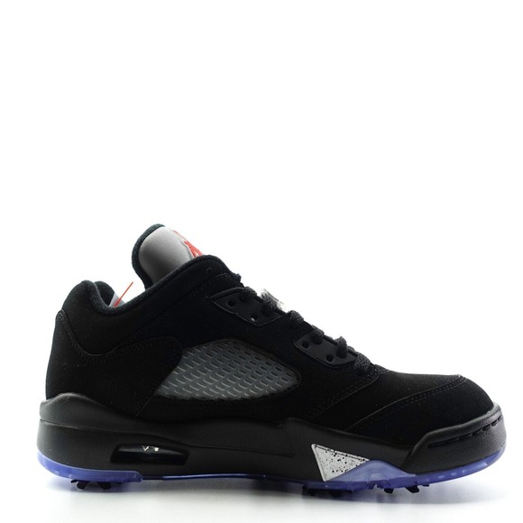 Nike Air Jordan V Retro Low Golf Shoes Black Silver Fire Red CU4523-003 Mens 8 main image 5
